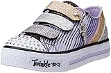 Skechers Little Kid (4-8 Years) Twinkle Toes: Chit Chat-Prolifics Black/Lavender Light-Up Sneaker - 12 M US Little Kid