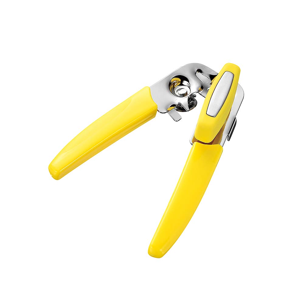 Shimomura Industry KR-608 KARU Rotary Can Opener, Lid Opener, Yellow, 7.3 x 2.0 x 1.8 inches (185 x 50 x 45 mm)