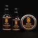 Deluxe Beard Grooming Trimming and Maintenance Kit for Men - Beard Oil, Balm, Comb, Brush, Mustache Scissors Trimmer, Shaping Tool, Argan Oil - Luxuri