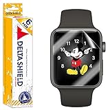 DeltaShield Screen Protector Compatible with Apple Watch (42mm Series 3/2/1 Compatible) [6-Pack] BodyArmor Anti-Bubble Military-Grade Clear TPU Film