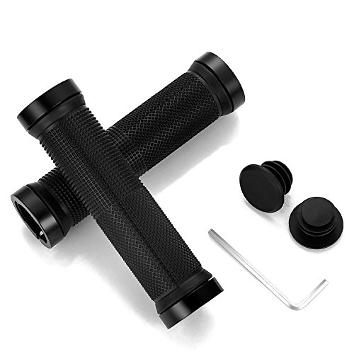 PGMJ Aluminum Alloy 31.8 Stem 45mm Bike Stem Mountain Bike Stem Short BMX Parts Road Bike, Bicycle, BMX, MTB, Fixie Gear, Cycling Short Handlebar Stem and 1 Pair Bike Handle Bar Grips (Black) - Thumbnail 2
