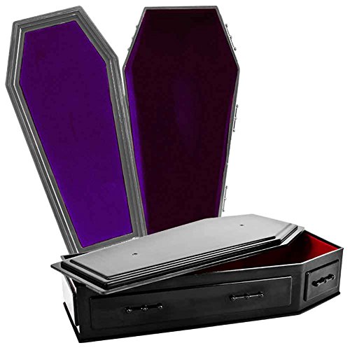 Set of 2 Coffins for WWE TNA Wrestling Action Figures: 1 Black 1 Gray