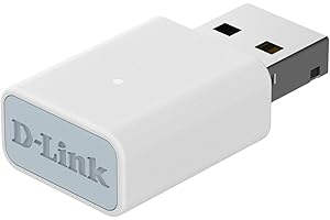 D-Link AC1300 USB WiFi Adapter —2.4/5GHz Dual Band Wireless Internet Travel Size for Desktop PC Laptop —MU-MIMO Plug & Play —Supports Windows 10/11 Drivers —WPA3 Enhanced Security (AC13U)