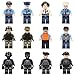 Minifigures Set of 44 Army People Minifigures SWAT Team with Military Weapons Accessories Policeman Soldier Minifigures for Party Favors, Gifts