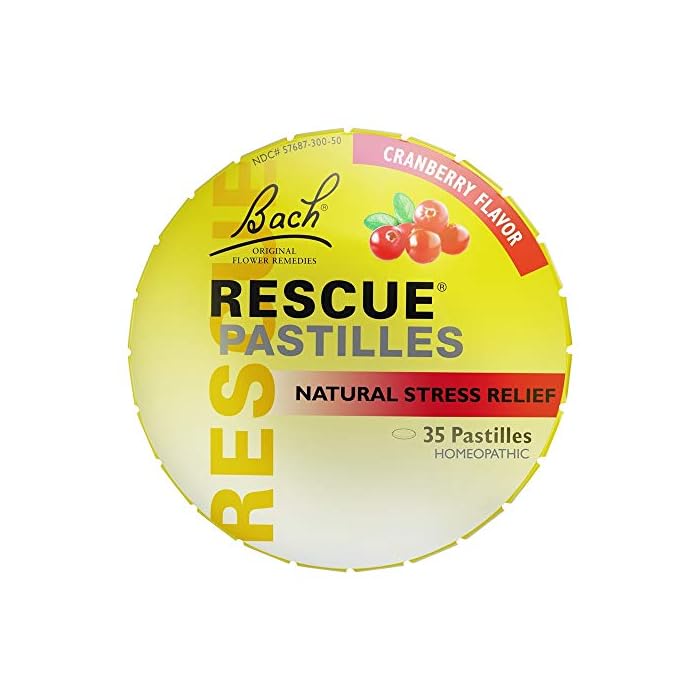 BACH Rescue Pastilles Cranberry, 1.7 OZ