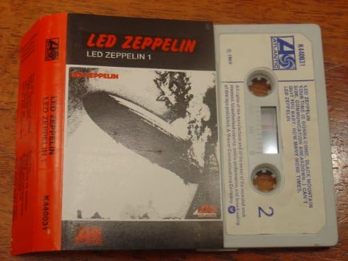 LED ZEPPELIN. LED ZEPPELIN 1. 1969 AUDIO CASSETTE TAPE WITH PAPER LABELS. ATLANTIC K440031