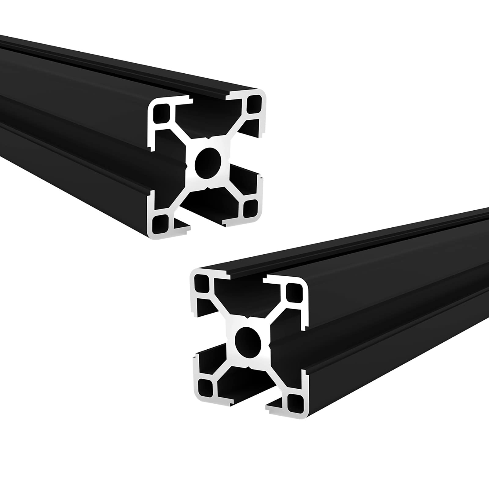 Coavoo 3030 Aluminium Extrusion 1000mm Length T Slot Black, （2Pcs / Pack） Aluminium Profile 30mm x 30mm 30 Series European Standard Anodized Frame for 3D Printer Parts and CNC DIY