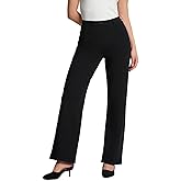 Yogipace Petite/Regular/Tall Women's Pull-on High Rise Stretch Relaxed Fit Dress Pants Soft Ponte Bussiness Casual Trouser