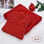 BB&KK 2 in 1 Women Soft Warm Thick Cable Knitted Hat Scarf Winter Set BB&KK 2 in 1 Women Soft Warm Thick Cable Knitted Hat Scarf Winter Set