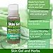 Aloe Life – Skin Gel & Herbs Ultimate Skin Treatment, 99% Certified Organic Whole Leaf Aloe Vera, Vitamins C, A, & E, Head-to-Toe Skin Care Support for the Whole Family, Fragrance-Free (1 oz)