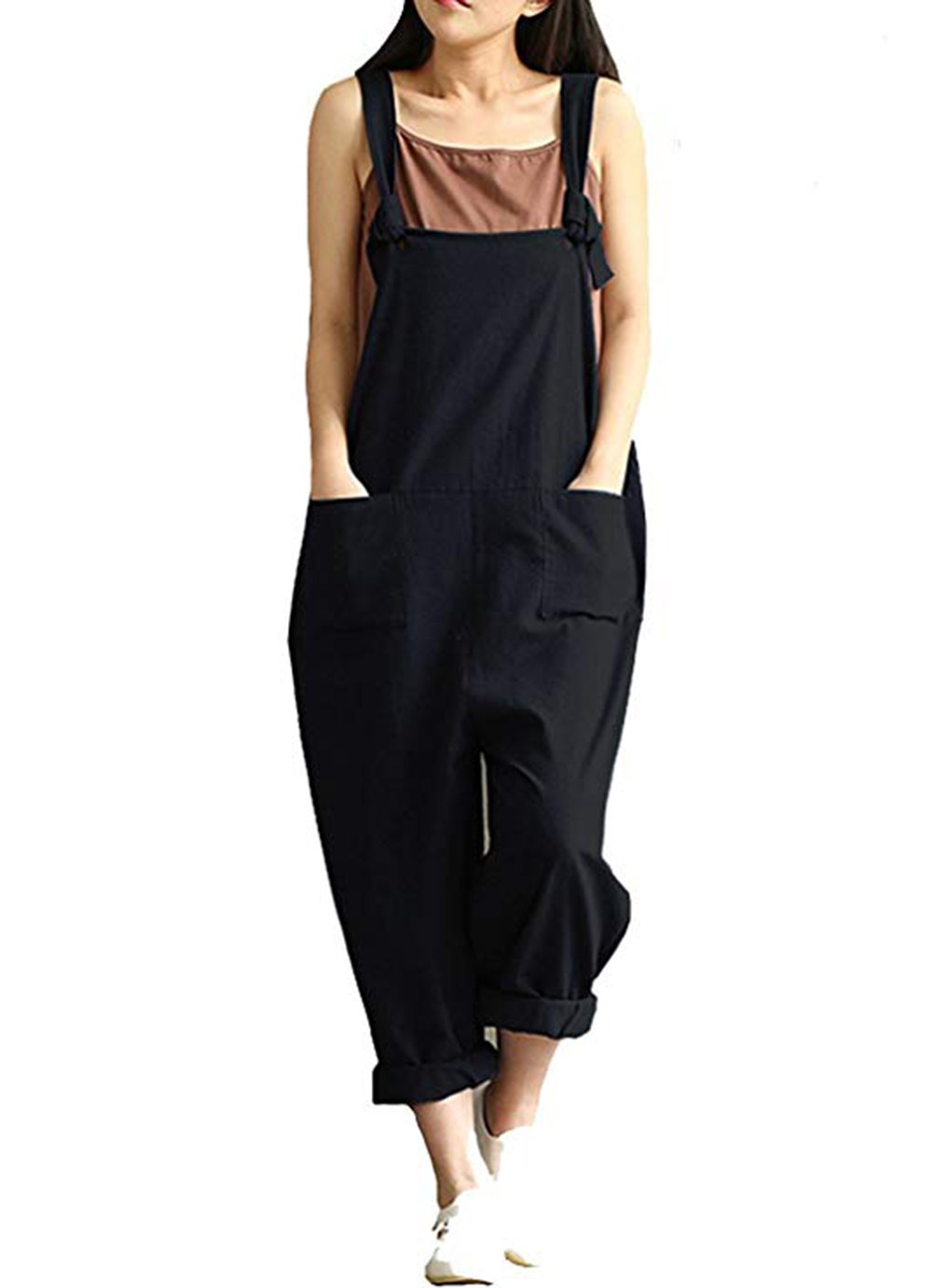 black overalls women's plus size
