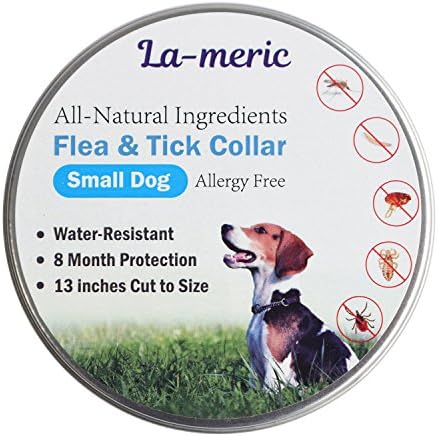 Flea and Tick Prevention for Dogs, Flea Collars for Small Dogs for 8 Month,Waterproof Flea Treatment, All Natural and Anti-Allergy Flea Collar,13 inches