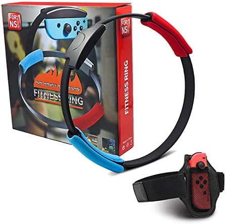 Switch Ring Fit Adventure Fitness Healthy Exercise -Ring-Con+Leg Strap， Ring Fit Somatosensory Sports Game Yoga Fitness Ring (Excluding Games and Consoles)