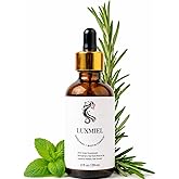 Luxmiel Rosemary Oil for Hair Growth Organic, 100% Pure Organic Rosemary Mint Scalp & Hair Strengthening Oil for Eyebrow and Eyelash 60ml - 2 Oz