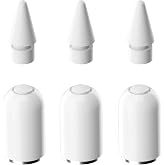 AreMe Magnetic Replacement Cap and Tips for Apple Pencil 1st Gen, 6 Pack | Compatible with Apple Pencil 1st Generation
