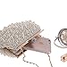 Fit&Wit Evening Bag, Artificial Pearl Clutch Purse Handbag Shoulder Bag for Women