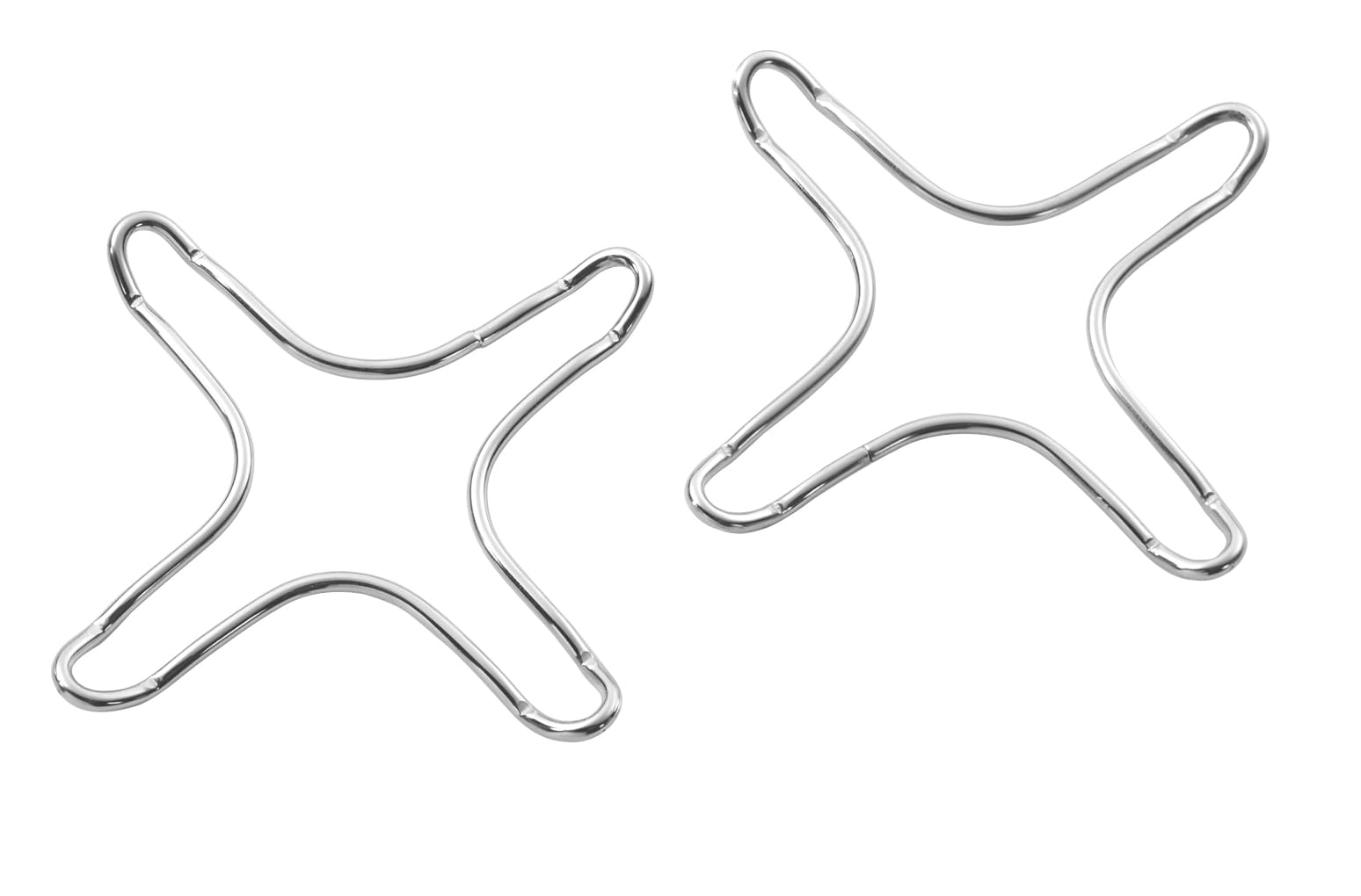 Pedrini Lillo Set 2 reducers Stove Blister, Chrome Steel, Silver, 12 x 10 x 1.2 cm