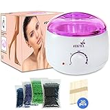 MEILI Electric Wax Warmer Hair Removal Kit with Hard Wax Beans and Wax Applicator Sticks Home Waxing Kit
