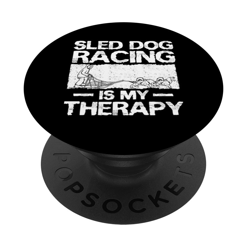 Mushing Sledder Sport Sled Dog Driver Musher Therapy PopSockets Swappable PopGrip