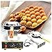 Electric Stainless Steel Waffle Bake Machine, Stainless Steel Electric Egg Cake Oven Puff Bread Maker Bake Machine 110V US Plug