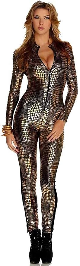 snakeskin unitard