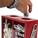 Lily's Home Wine Cork and Beer Cap Holder and Beer Cap Holder Shadow Box with Magnetic Bottle Opener and Corkscrew, Wood and Glass Box Makes the Ideal Gift for the Happy and Hydrated Drinker, Red
