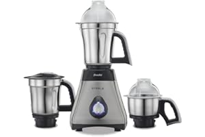 Preethi Steele Mixer Grinder with Turbo Vent and Improved Couplers