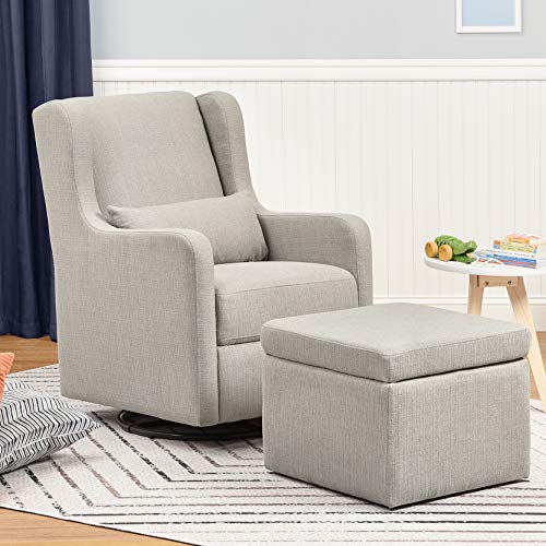 Carter's by DaVinci Adrian Swivel Glider with Storage Ottoman