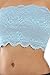 Bozzolo Women's Floral Lace Lining Crop Stretch Layer Bandeau Tube Bra Top Bralette