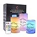 Eldnacele Color Changing Pillar Candles Battery Operated Flickering Flameless Candles Multi Colored with Remote Control Timer - Live, Love, Laugh Candle Gifts Decor (D3 x H4 5