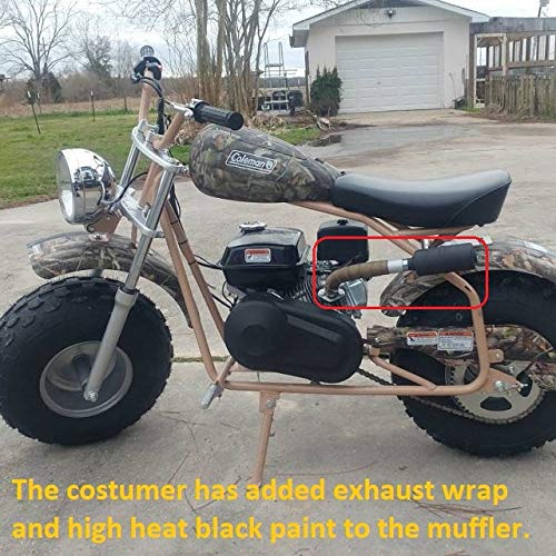 Exhaust With Muffler for: Predator 212cc, Honda GX160, GX200 - Thumbnail 6
