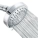 Tibbers High Pressure Shower Head,5 Settings Showerhead with Adjustable Metal Swivel Ball Joint,Excellent Shower Experience Even at Low Pressure and Water Flow (Brushed Nickel)
