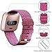 Welltin Bands Compatible with Fitbit Versa/Fitbit Versa 5/Fitbit Versa Lite for Women Men, Breathable Woven Fabric Strap, Quick Release, Adjustable Replacement Wristband for Fitbit Versa Smart Watch