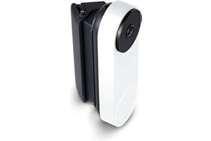Wasserstein Horizontal Adjustable Angle Mount Compatible with Google Nest Doorbell (Wired, 2nd & 3rd Gen), 35°–55° Wedge Bracket – Not Compatible with Nest Doorbell (Battery) – Made for Google