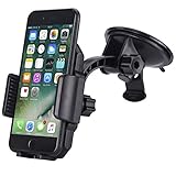 Car Mount,JAMRON Washable Strong Sticky Gel Pad for Windshield and Dashboard,Car Phone Holder with Quick Release Button for iPhone X/8 8 Plus/7 7 Plus/6s Plus/6s,Samsung S7/S8,Google Nexu,Lg and More