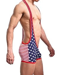 S Forever Men's Sexy Sports Jockstrap Jumpsuit,USA