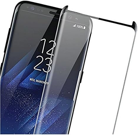 Galaxy S8 + Plus Screen Protector, maXma [Case Friendly] Premium Edge-to-Edge Full Coverage Tempered Glass Screen Protector for Samsung Galaxy S8 + Plus (Black) 2pack