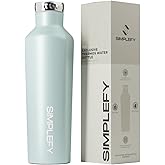 Simplefy Simplefy Exclusive Insulated Water Bottle with Screw-On Cap16oz Triple Wall Stainless Steel Waterbottle, BPA-Free