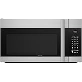 Sharp SMO1754JS 30 in. 1.7 cu. ft. Over the Range Microwave Oven | 1,000 Watt, 13.6" Carousel Turntable, 300CFM Fan, Sensor Cooking, Edge to Edge Black Glass with Stainless