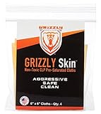 Grizzly Skin Non-Toxic CLP Pre-Saturated Cloths - Gun Cleaner - Gun Lubricant - Firearm Protectant - ALL IN ONE Gun Cleaning Formula!