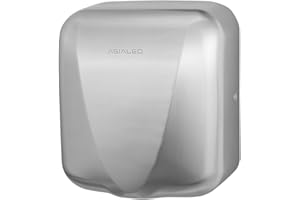 ASIALEO Commercial Hand Dryer,Automatic Electric 1800W High Speed Smart Warm Wind Brushed Stainless Steel Cover Speed/Volume Control HEPA Filter UL Listed Heavy Duty Wall Mount