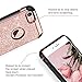 iPhone 8 Case,iPhone 7 Case,BENTOBEN Sparkly Glitter Luxury 2 in 1 Slim Hybrid Hard PC Girls Women Cover with Shiny Leather Shockproof Protective Case for Apple iPhone 8/7(4.7 inch),Rose Gold&Pink