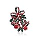 Elegant Colorful Rhinestones Craft Corsage Hat Brooch Pin for Xmas Christmas