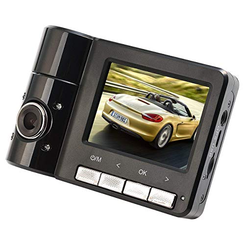 B60 Powpro Pcam PP-B60 FHD 1080P GPS Dual Car Dash Cam 2.31 inch 170Â° Wide Angle Dashboard Camera Recorder with G-Sensor, HH-B60, Black