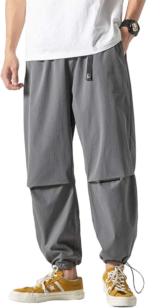 Amazon サルエルパンツ メンズ 袴パンツ 長い ズボン ワイドパンツ サルエル ゆったり ヒップホップズボン大きいサイズ 夏 カジュアル 涼しい 無地 薄手 通気 調整紐 ポケット付け コットン ロングパンツ 通販
