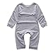 Lovely Newborn Kids Baby Boy Girl Infant Tiger Print Jumpsuit Rompers (Size:24M, Gray)