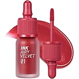 Peripera Ink Airy Velvet Lip Tint, Liquid Lip (0.14 fl oz, 001 HOTSPOT RED)