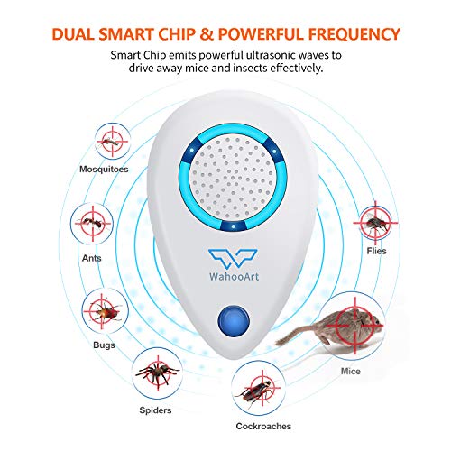 Ultrasonic Pest Repeller 4 Pack,2020 Upgrated Pest Control Ultrasonic