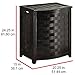 Oceanstar BHV0100MH Bowed Front Veneer Laundry Wood Hamper, Dark Mahogany Finished