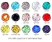 LK-CRAFTS Wholesale Lot 1500pcs Round (Similar Cut #5000) 4mm Crystal Beads 15 Colors with Storage Box. #1